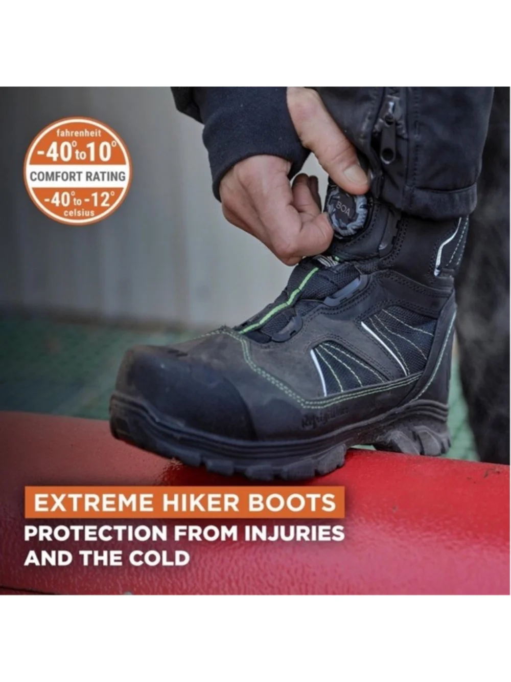 RefrigiWear Extreme Freezer Boots Men BOA Waterproof Insulated Safety Toe 8 NEW